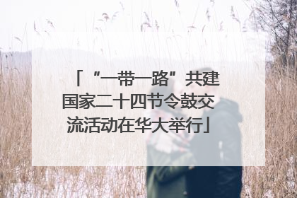 “一带一路”共建国家二十四节令鼓交流活动在华大举行