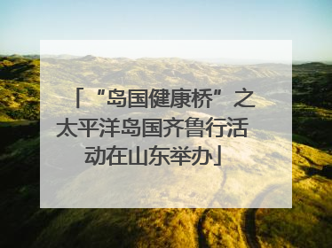 “岛国健康桥”之太平洋岛国齐鲁行活动在山东举办
