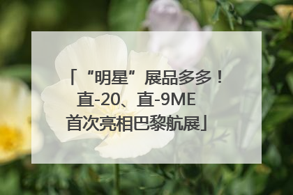 “明星”展品多多！直-20、直-9ME首次亮相巴黎航展
