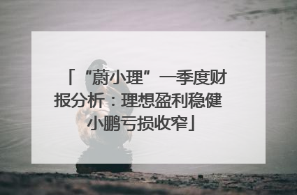“蔚小理”一季度财报分析：理想盈利稳健 小鹏亏损收窄