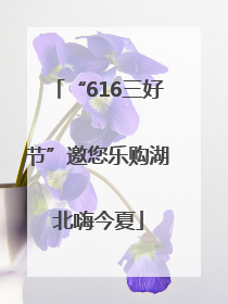 “616三好节”邀您乐购湖北嗨今夏