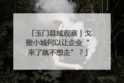 玉门县域观察｜戈壁小城何以让企业“来了就不想走”？
