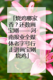烧鸡哪家香？还数画宝刚——河南报业全媒体老字号行走进画宝刚烧鸡