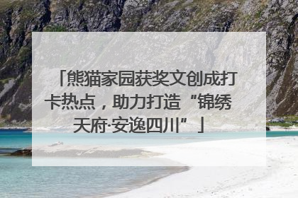 熊猫家园获奖文创成打卡热点，助力打造“锦绣天府·安逸四川”