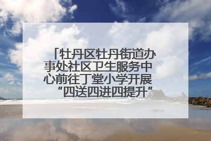 牡丹区牡丹街道办事处社区卫生服务中心前往丁堂小学开展“四送四进四提升”及无烟日宣传活动