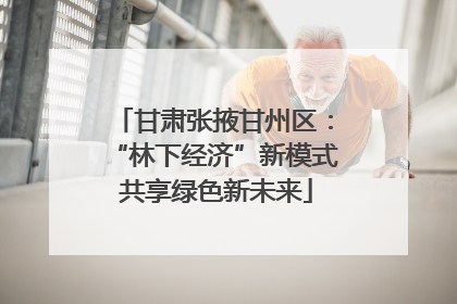 甘肃张掖甘州区：“林下经济”新模式 共享绿色新未来