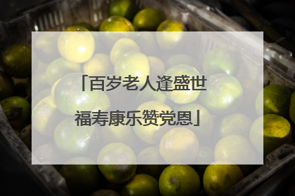 百岁老人逢盛世 福寿康乐赞党恩