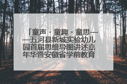童声・童趣・童思——五河县新城实验幼儿园首届思维导图讲述嘉年华暨安徽省学前教育教研基地园项目阶段性成果展示活动