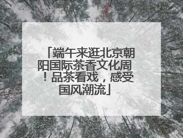 端午来逛北京朝阳国际茶香文化周！品茶看戏，感受国风潮流