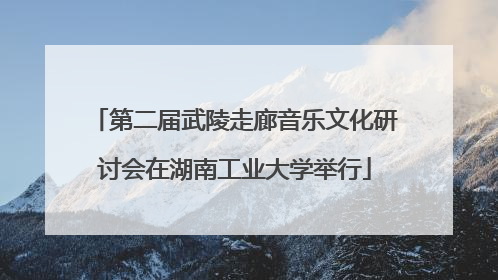 第二届武陵走廊音乐文化研讨会在湖南工业大学举行