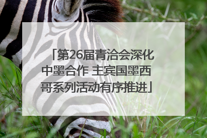 第26届青洽会深化中墨合作 主宾国墨西哥系列活动有序推进