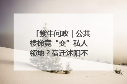 紫牛问政｜公共楼梯竟“变”私人领地？宿迁沭阳不动产登记引质疑