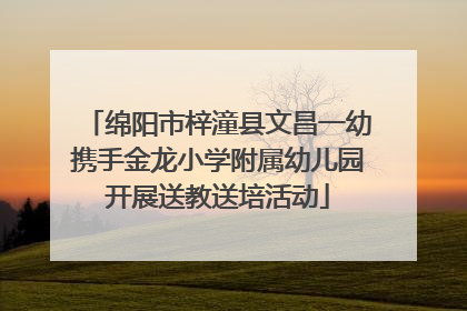 绵阳市梓潼县文昌一幼携手金龙小学附属幼儿园开展送教送培活动