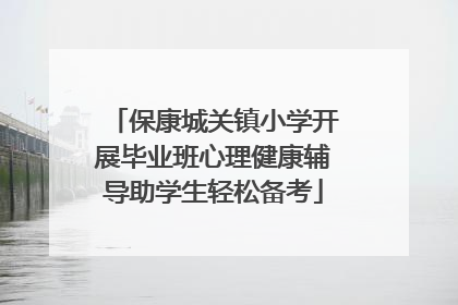 保康城关镇小学开展毕业班心理健康辅导助学生轻松备考