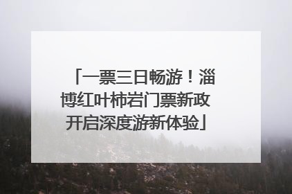 一票三日畅游！淄博红叶柿岩门票新政开启深度游新体验