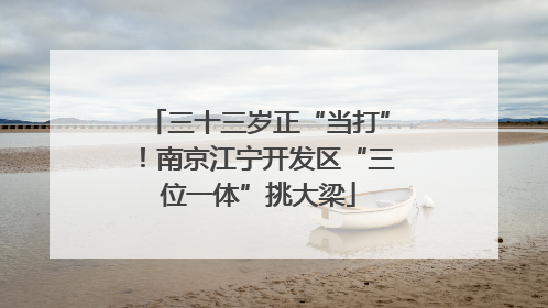 三十三岁正“当打”！南京江宁开发区“三位一体”挑大梁