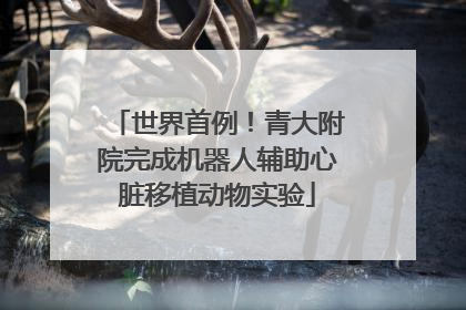 世界首例！青大附院完成机器人辅助心脏移植动物实验