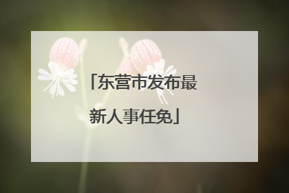 东营市发布最新人事任免