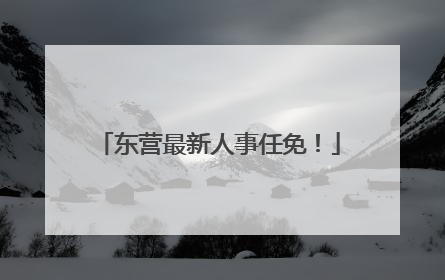东营最新人事任免！