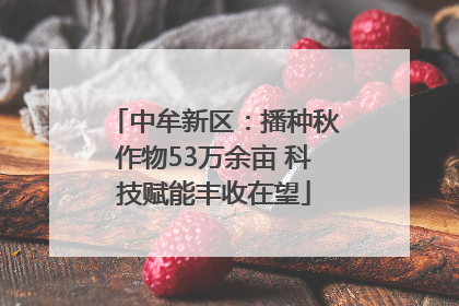 中牟新区：播种秋作物53万余亩 科技赋能丰收在望