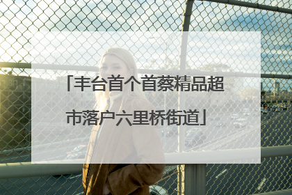 丰台首个首蔡精品超市落户六里桥街道