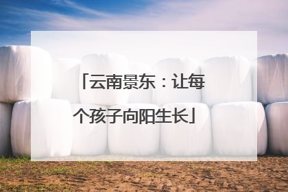 云南景东：让每个孩子向阳生长