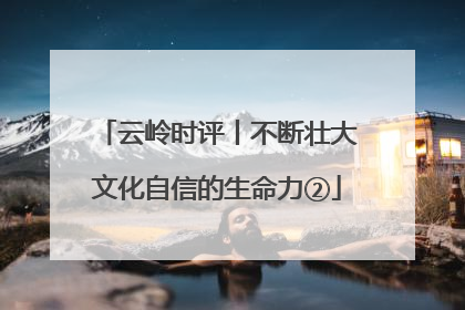 云岭时评丨不断壮大文化自信的生命力②