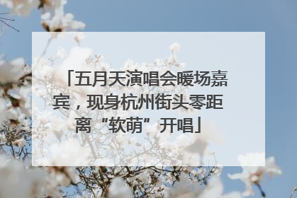 五月天演唱会暖场嘉宾，现身杭州街头零距离“软萌”开唱