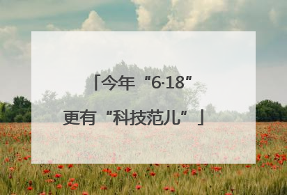 今年“6·18”更有“科技范儿”