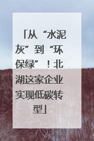 从“水泥灰”到“环保绿”！北湖这家企业实现低碳转型