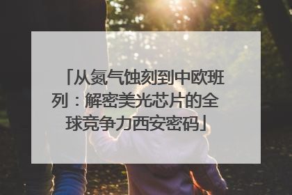 从氮气蚀刻到中欧班列：解密美光芯片的全球竞争力西安密码