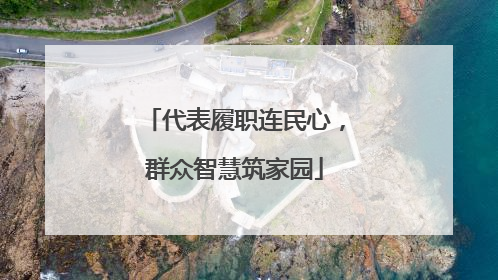 代表履职连民心，群众智慧筑家园