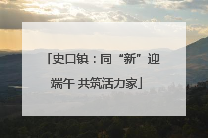 史口镇：同“新”迎端午 共筑活力家