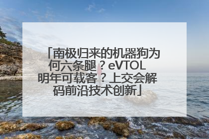 南极归来的机器狗为何六条腿？eVTOL明年可载客？上交会解码前沿技术创新