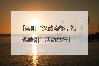 南阳“汉韵南都，礼遇端阳”活动举行