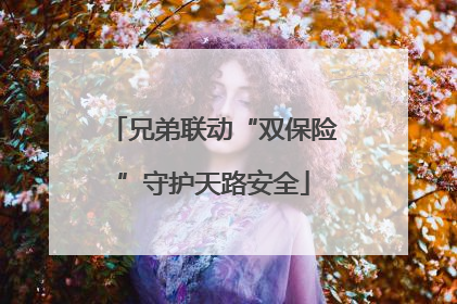 兄弟联动“双保险”守护天路安全