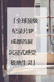 全球顶级纪录片IP成都首展 沉浸式感受极地生灵