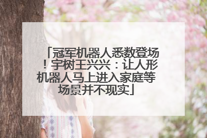 冠军机器人悉数登场！宇树王兴兴：让人形机器人马上进入家庭等场景并不现实