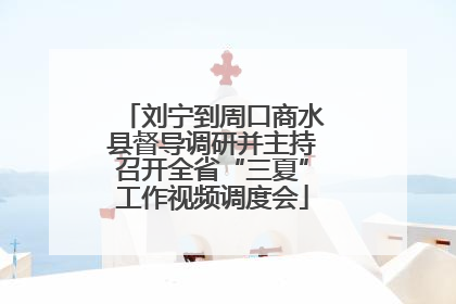 刘宁到周口商水县督导调研并主持召开全省“三夏”工作视频调度会