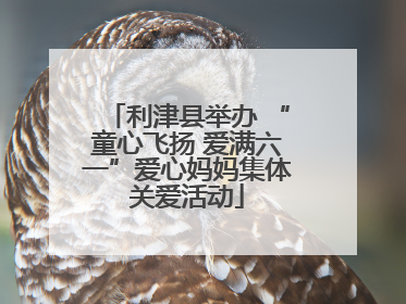 利津县举办 “童心飞扬 爱满六一”爱心妈妈集体关爱活动