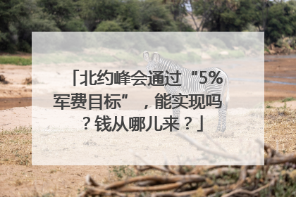 北约峰会通过“5%军费目标”，能实现吗？钱从哪儿来？