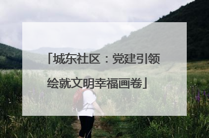 城东社区：党建引领绘就文明幸福画卷