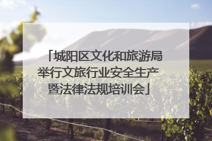 城阳区文化和旅游局举行文旅行业安全生产暨法律法规培训会