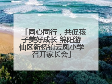 同心同行，共促孩子美好成长 绵阳游仙区新桥镇云凤小学召开家长会