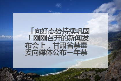 向好态势持续巩固！刚刚召开的新闻发布会上，甘肃省禁毒委向媒体公布三年禁毒工作“成绩单”