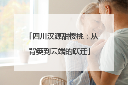 四川汉源甜樱桃：从背篓到云端的跃迁