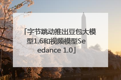 字节跳动推出豆包大模型1.6和视频模型Seedance 1.0