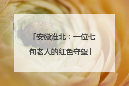 安徽淮北：一位七旬老人的红色守望
