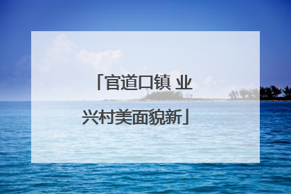官道口镇 业兴村美面貌新