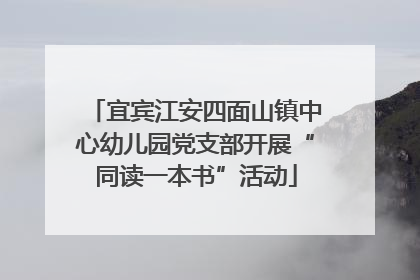 宜宾江安四面山镇中心幼儿园党支部开展“同读一本书”活动
